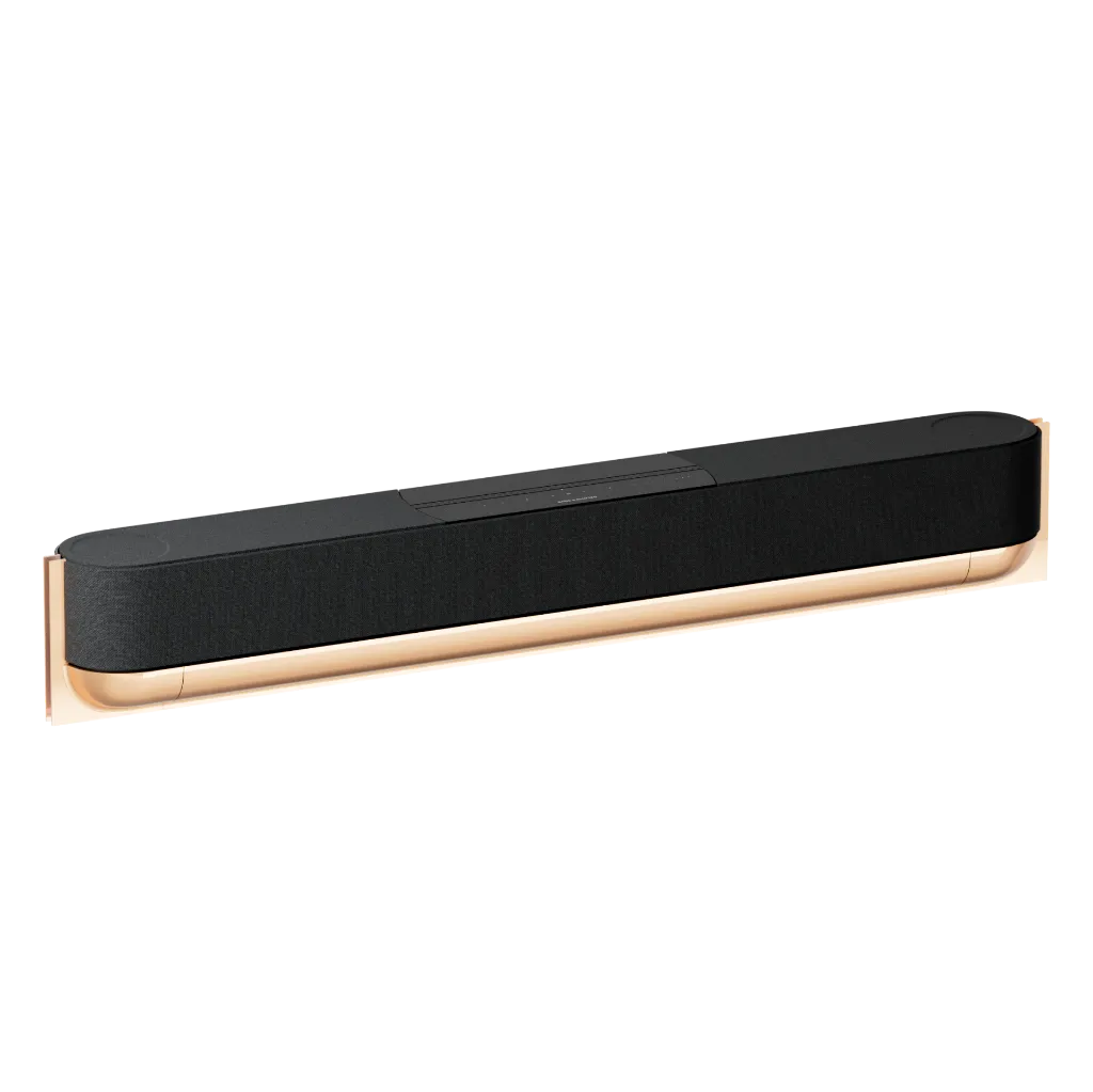 Beosound Theatre gold tone grey mélange .webp